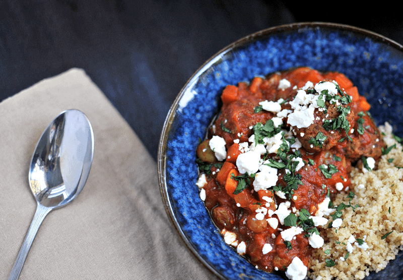 How-To: Baby Prep Freezer Meal Plan (Moroccan Braised Bison Meatballs) via thepigandquill.com