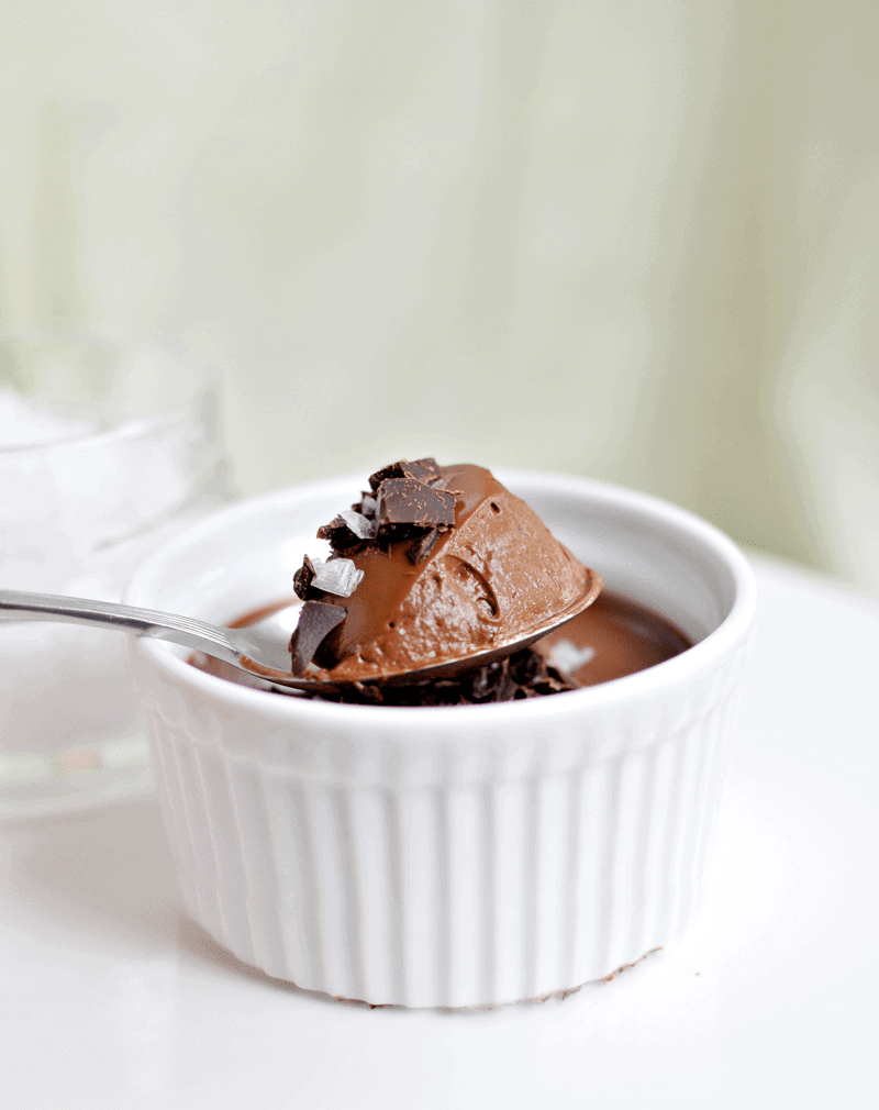 Easy Salted Mayan Chocolate Pots de Creme | the pig & quill