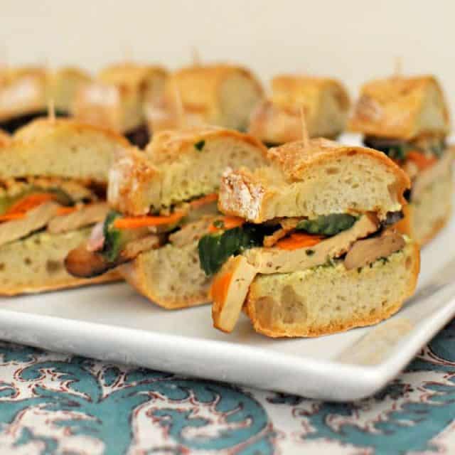 Baked Tofu Banh Mi with Basil Lime Aioli the pig & quill