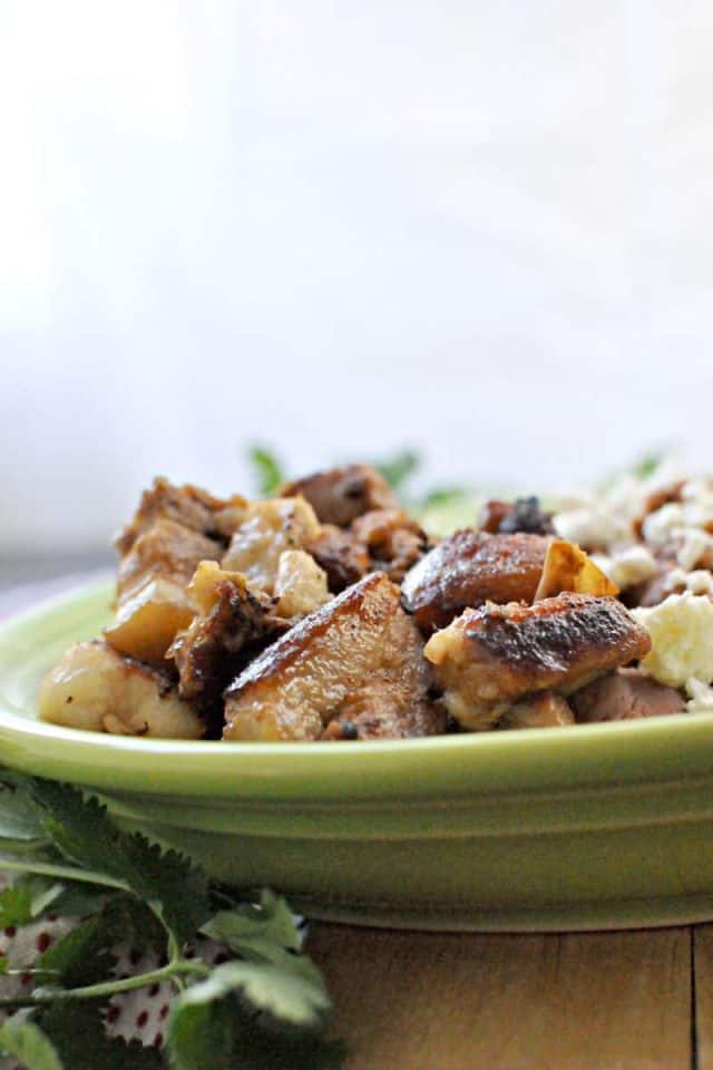 Crispy CarnitasStyle Pork Belly & Spanish Rice the pig & quill