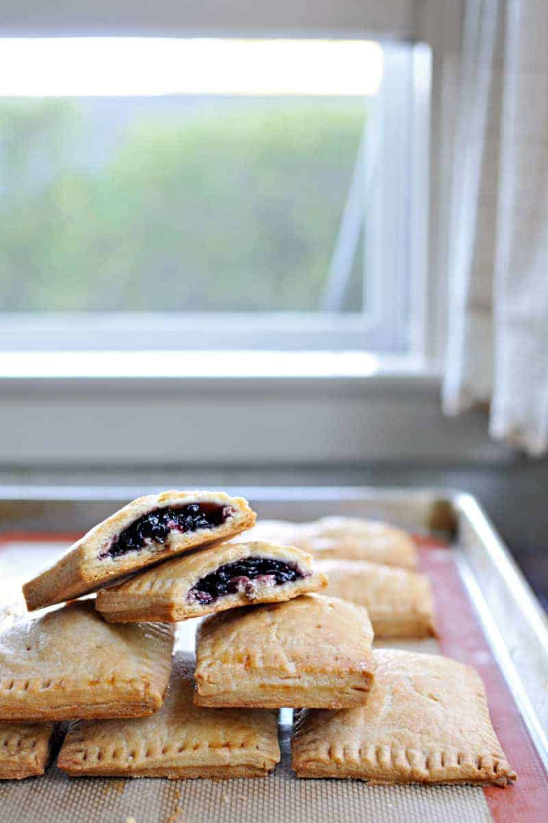 easy homemade cream cheese + pepper jelly (or blueberry) pop tarts | the pig & quill