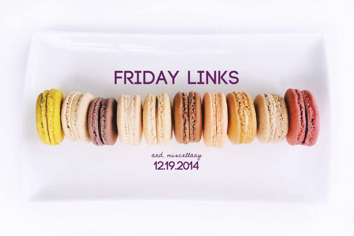 My fave macarons (from Pistacia Vera in CBUS) and plenty of Friday Links - yay!