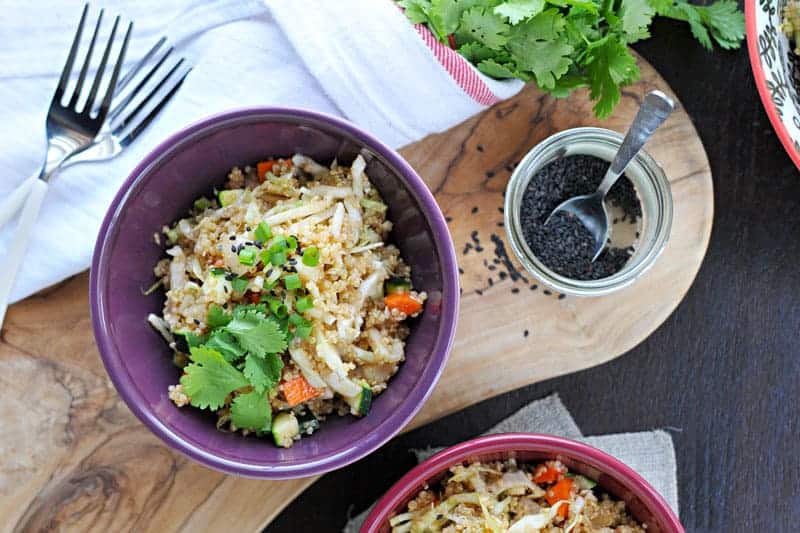 herbed asian quinoa salad recipe (gluten-free) | via thepigandquill.com