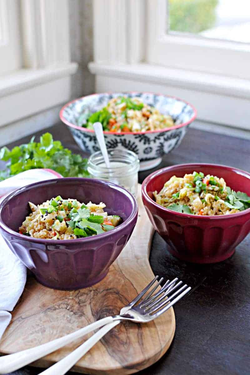 herbed asian quinoa salad recipe (gluten-free) | via thepigandquill.com