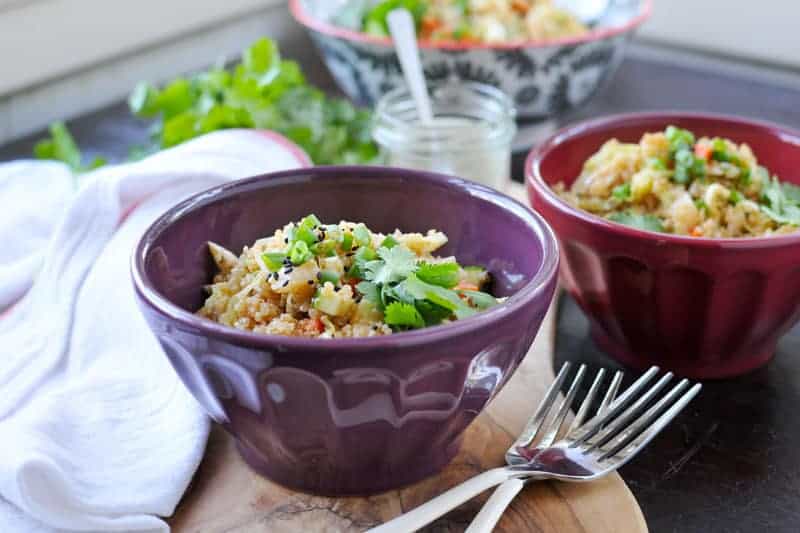 herbed asian quinoa salad recipe (gluten-free) | via thepigandquill.com