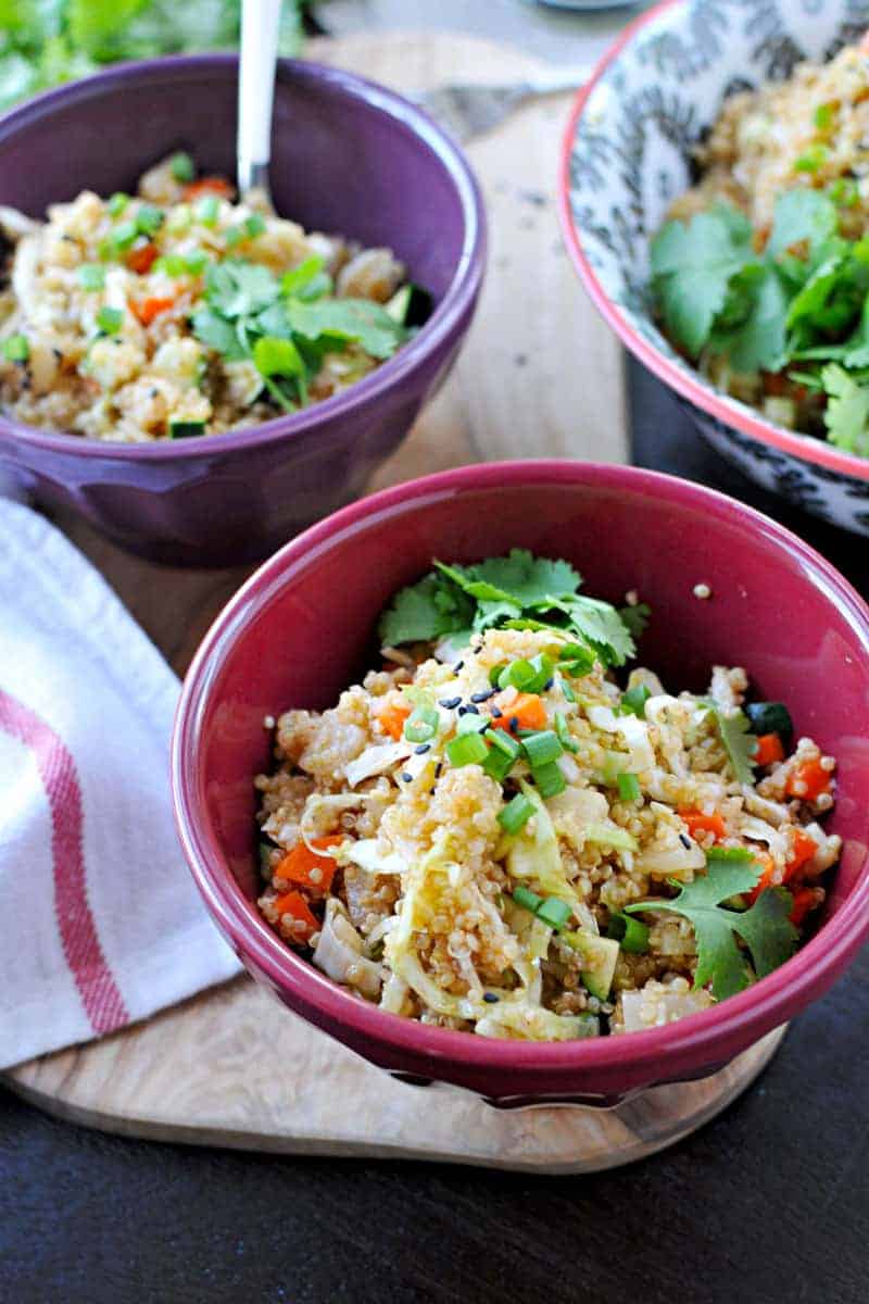 herbed asian quinoa salad recipe (gluten-free) | via thepigandquill.com