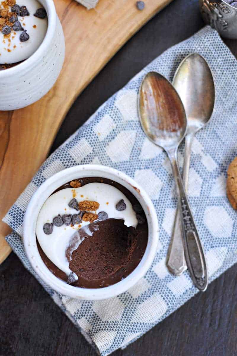 earl grey chocolate pots de creme with honeyed coconut whip (via thepigandquill.com) #dessert #recipe #dairyfree #chocolate
