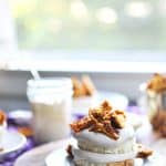 Mini Coffee Crunch Cakes recipe (via thepigandquill.com) Chiffon cake layered with coffee coconut cream coffee crunch honeycomb | #cake #coffee #recipe #desserts #dairyfree