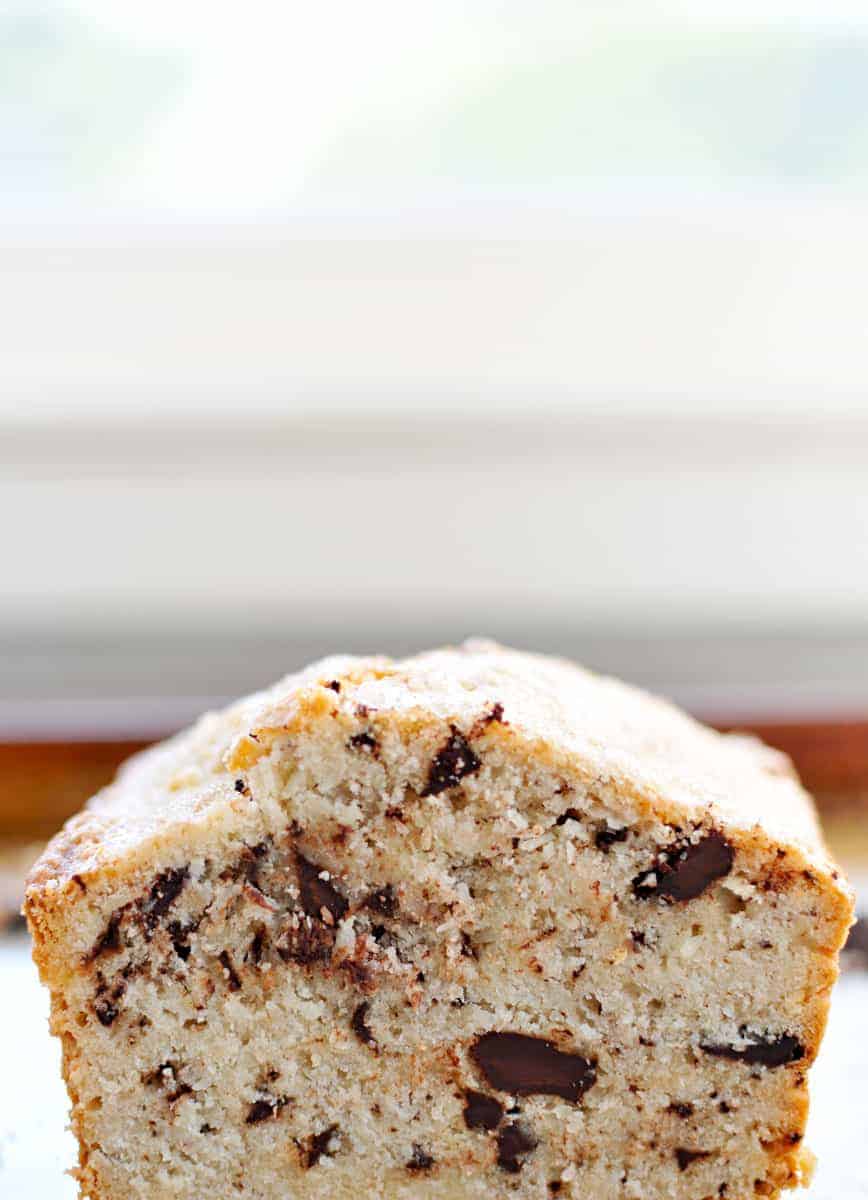 Triple Coconut + Chocolate Bread recipe (via thepigandquill.com) #dairyfree #baking #chocolate #coconut #holiday