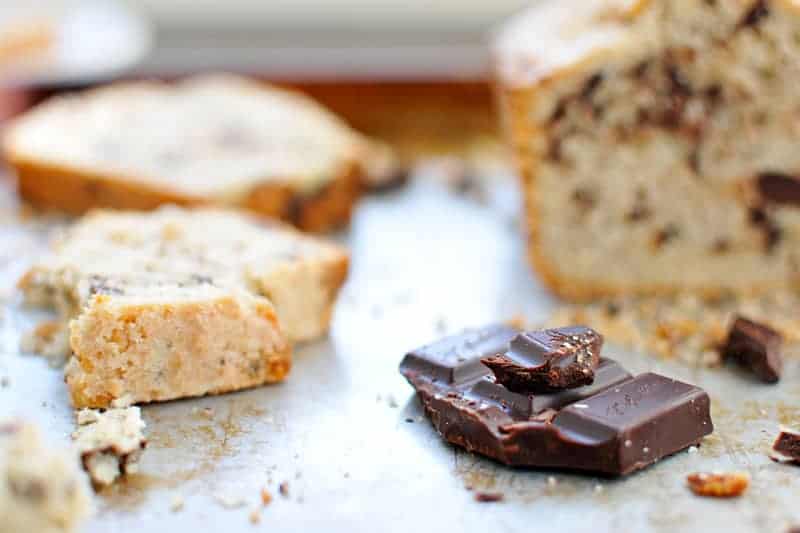 Triple Coconut + Chocolate Bread recipe (via thepigandquill.com) #dairyfree #baking #chocolate #coconut #holiday