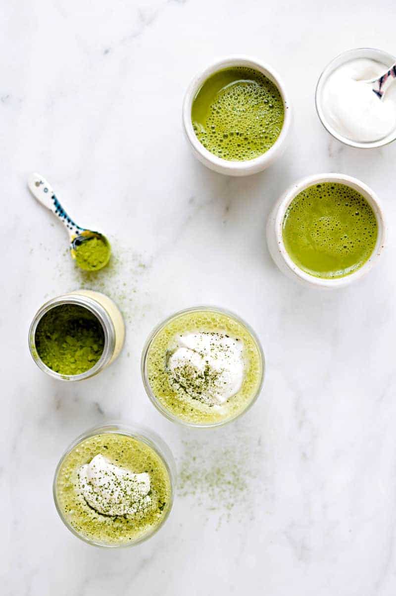 Citrus Matcha Latté recipe hot + iced (via thepigandquill.com) // #vegan #dairyfree #spring #tea