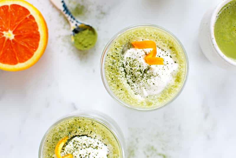 Iced Vanilla Matcha Latte - The Midwest Kitchen Blog