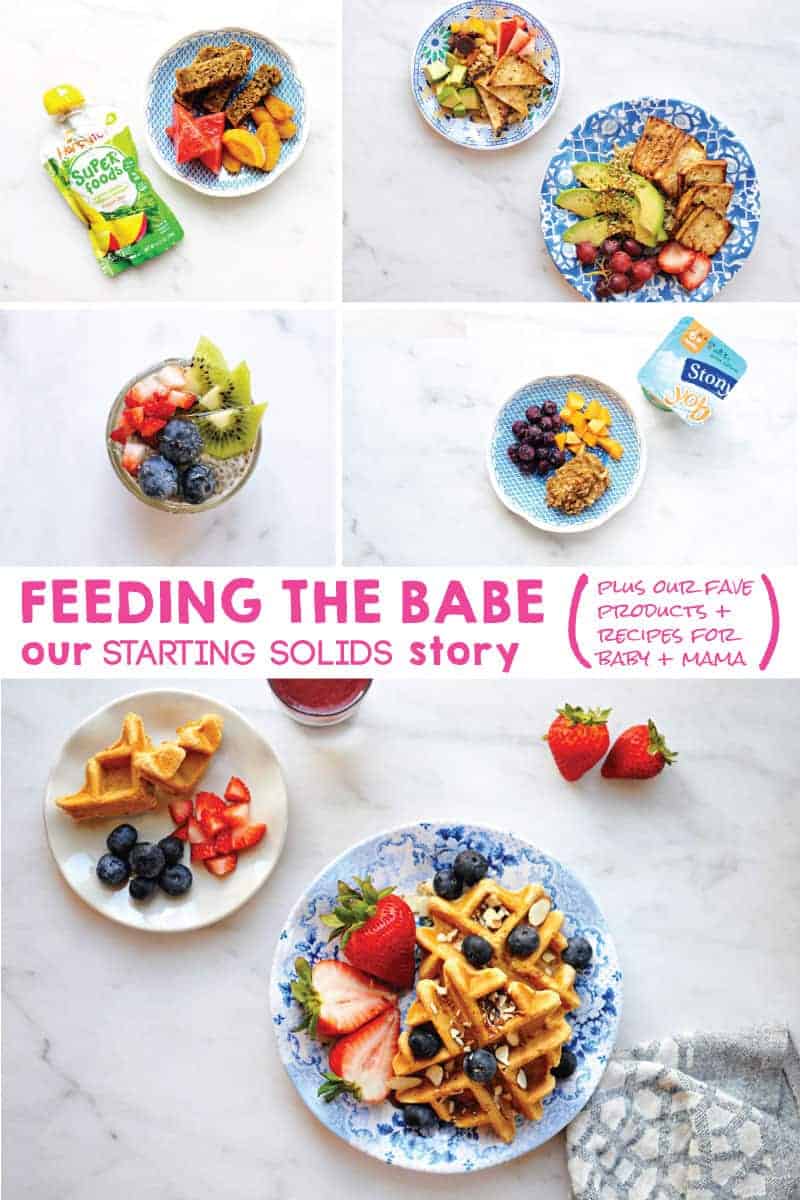 Waffles For Babies (Blueberry Banana Waffles) - Feeding Tiny Bellies