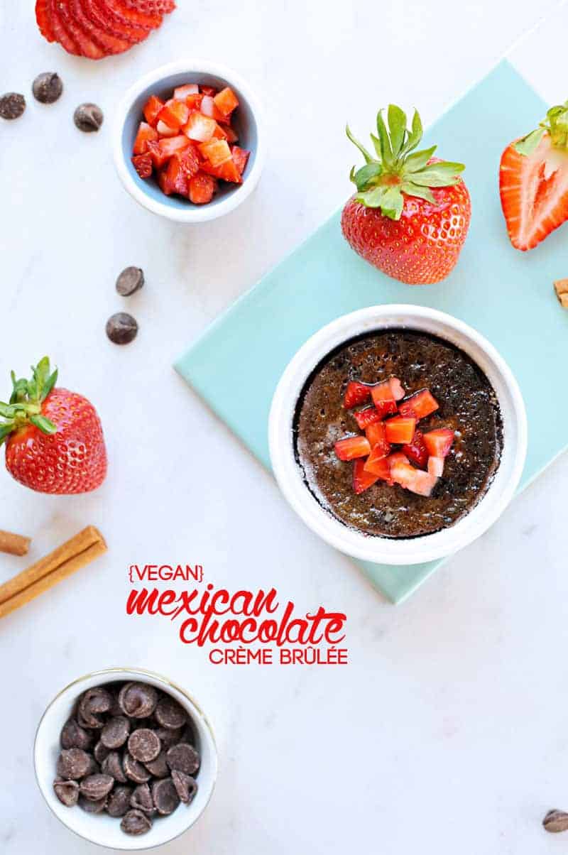 mexican chocolate crème brûlèe recipe from @thepigandquill (via thepigandquill.com) #vegan #dairyfree #dessert #tofu 