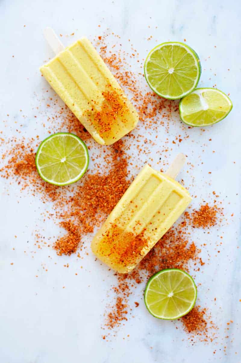 Chile-Lime Mango Coconut Pops recipe (via thepigandquill.com) #vegan #dairyfree