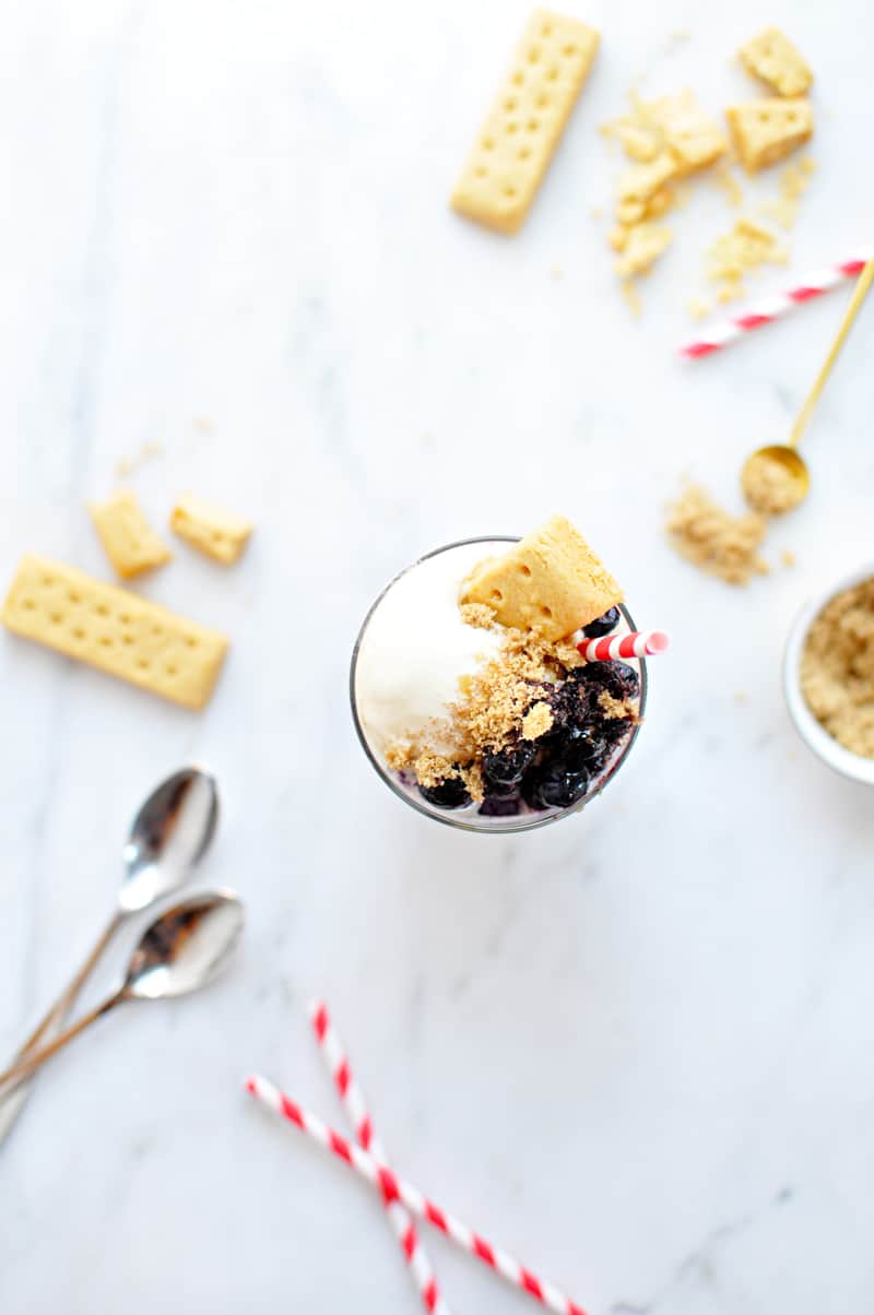 Brown Sugar Blueberry Pie Shakes recipe (via thepigandquill.com) #milkshake #icecream #summer #drinkthesummer