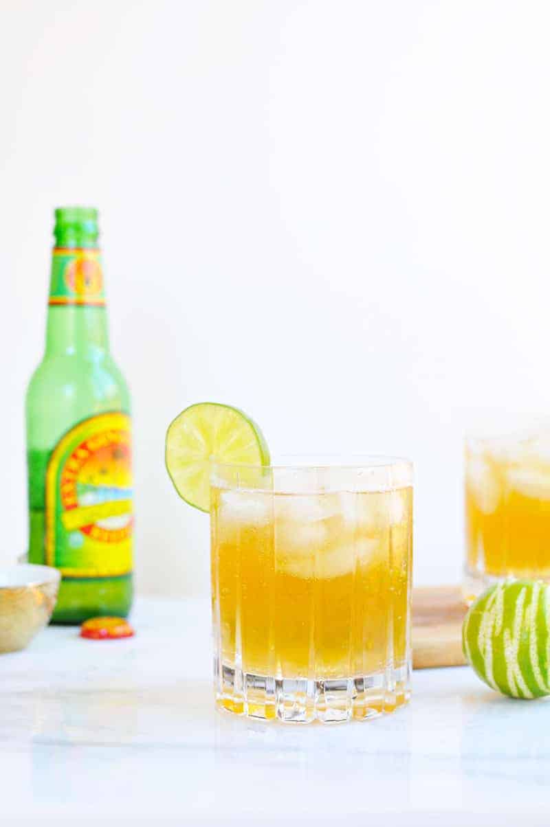 Gingered Mint Tea Sparkler recipe (via thepigandquill.com) #nonalcoholic #mocktail #summer