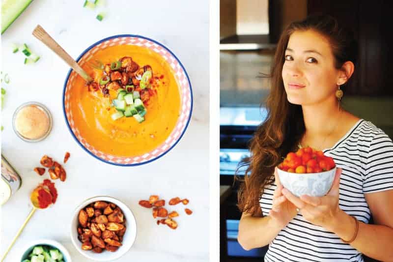 pacho Andaluz with Smoked Paprika-Glazed Almonds recipe (via thepigandquill.com) #vegetarian #dairyfree #vegan #soup #summer