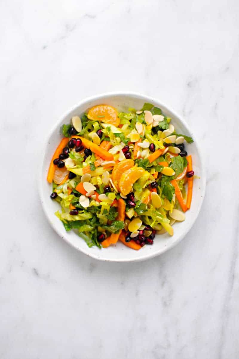 Ultimate Fall Chopped Salad with Honeyed Tangerine-Turmeric Vinaigrette (via thepigandquill.com) #vegetarian #vegan #dairyfree