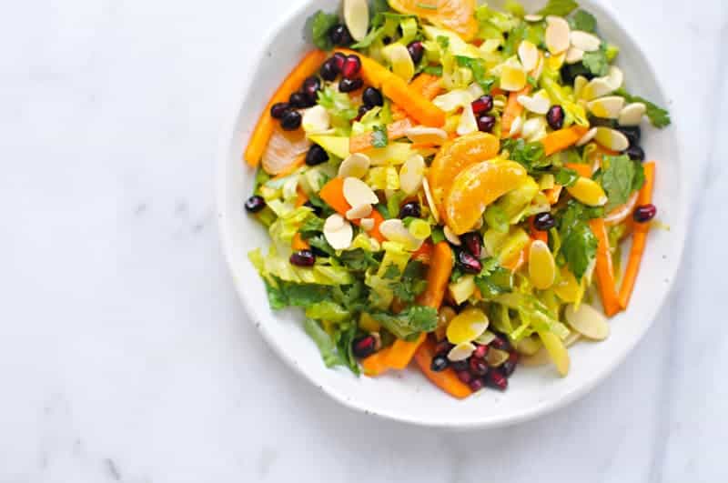 Ultimate Fall Chopped Salad with Honeyed Tangerine-Turmeric Vinaigrette (via thepigandquill.com) #vegetarian #vegan #dairyfree