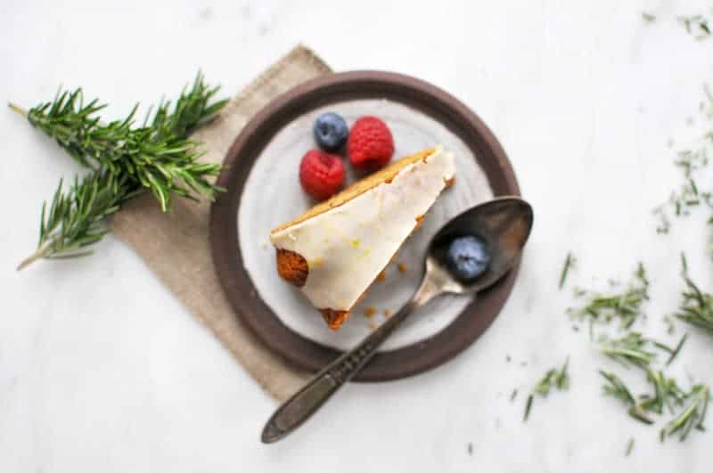 Rosemary Olive Oil Cake with Meyer Lemon Glaze (Gluten-Free) (via thepigandquill.com) #baking #sweets #bundt