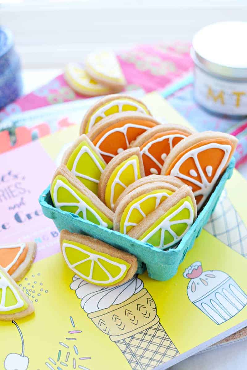 4-Ingredient Rolled (Citrus!) Sugar Cookies recipe via thepigandquill.com #eggfree #baking #lemon #dessert