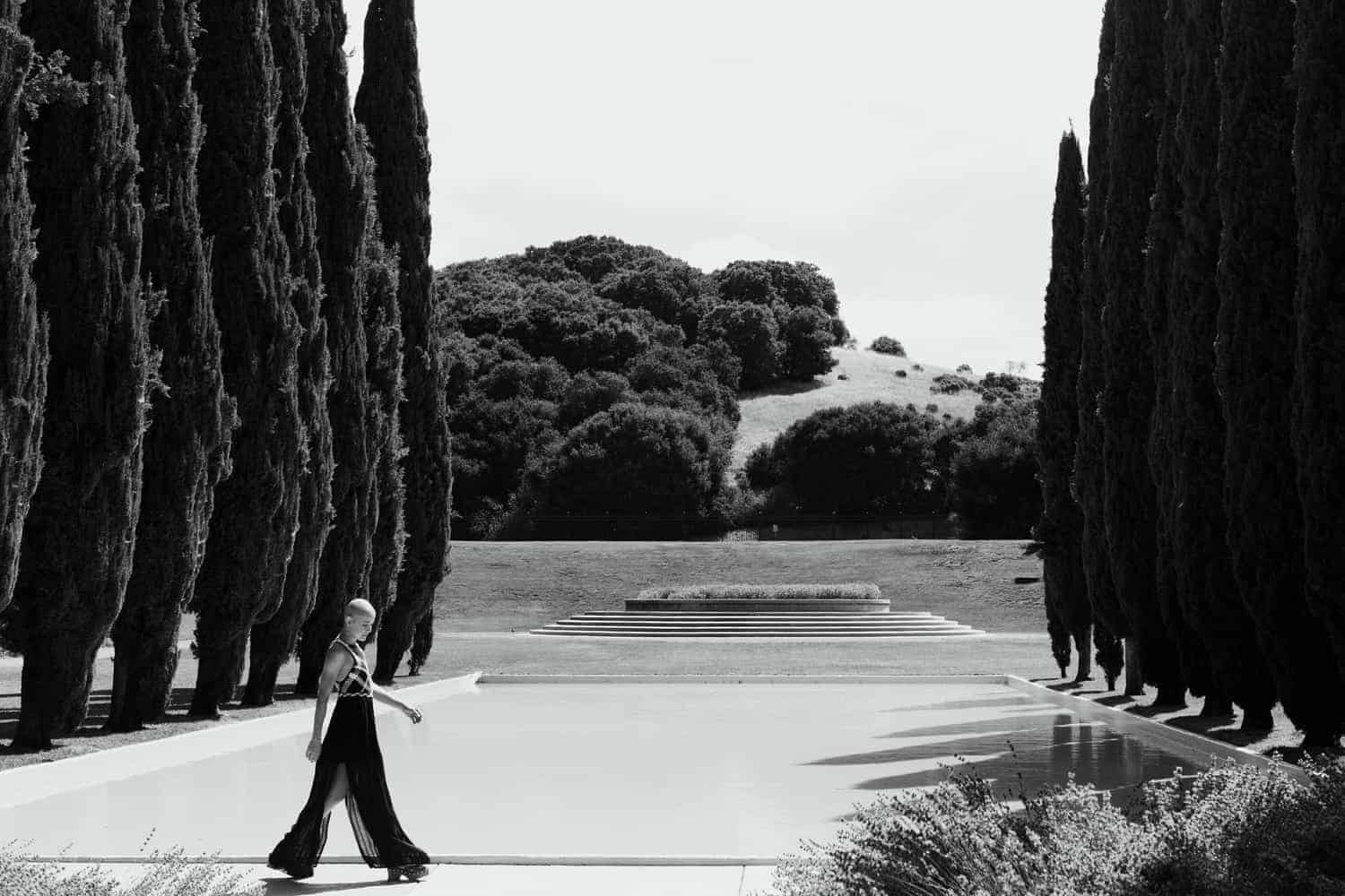 My Cancer Journey - Chemo Patient Walking Along Water Cypress Trees