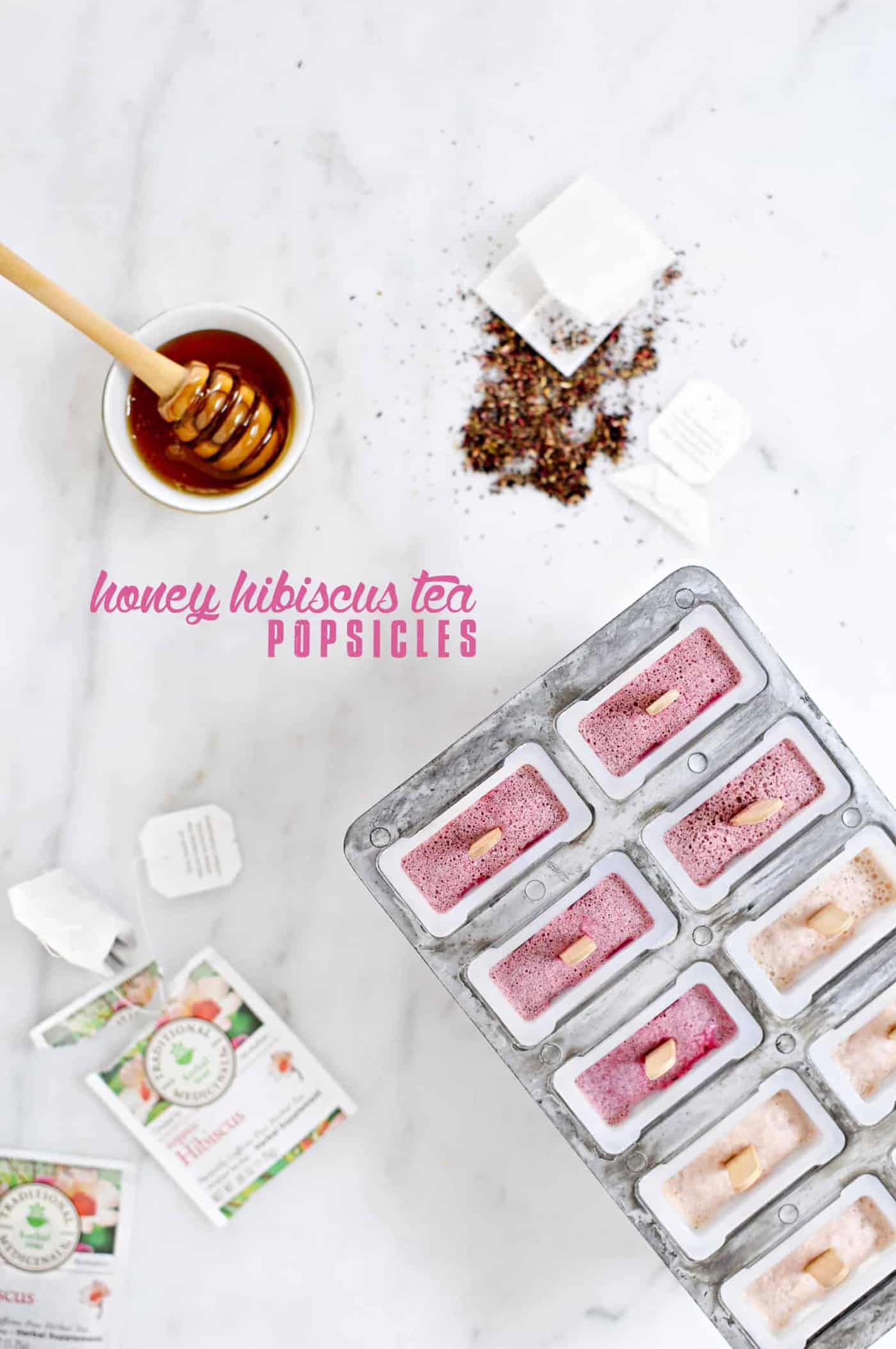 Honey Hibiscus Tea Popsicles recipe (via thepigandquill.com) #icepop #summer #dessert #refinedsugarfree