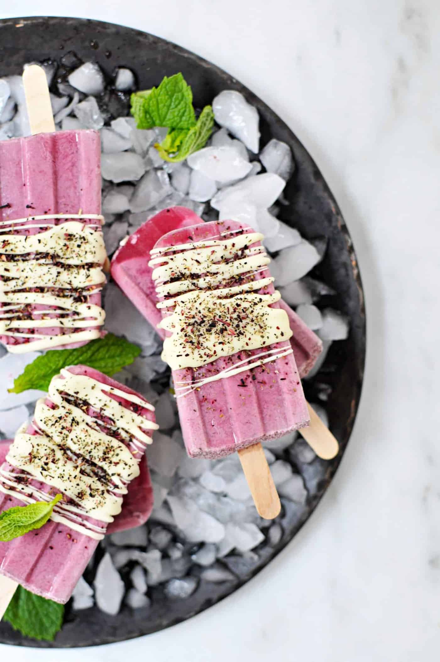 Honey Hibiscus Tea Popsicles recipe (via thepigandquill.com) #icepop #summer #dessert #refinedsugarfree