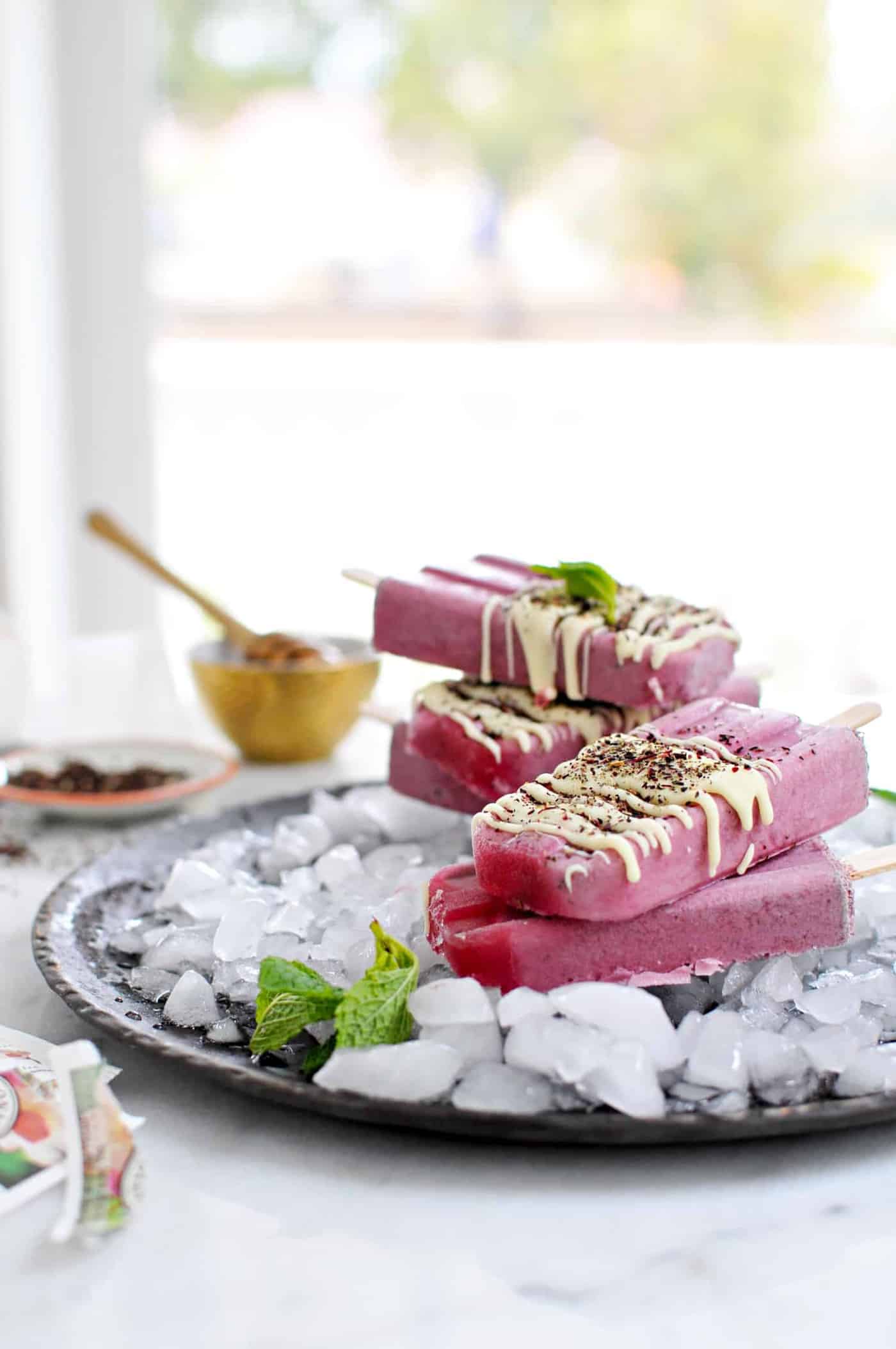 Honey Hibiscus Tea Popsicles recipe (via thepigandquill.com) #icepop #summer #dessert #refinedsugarfree