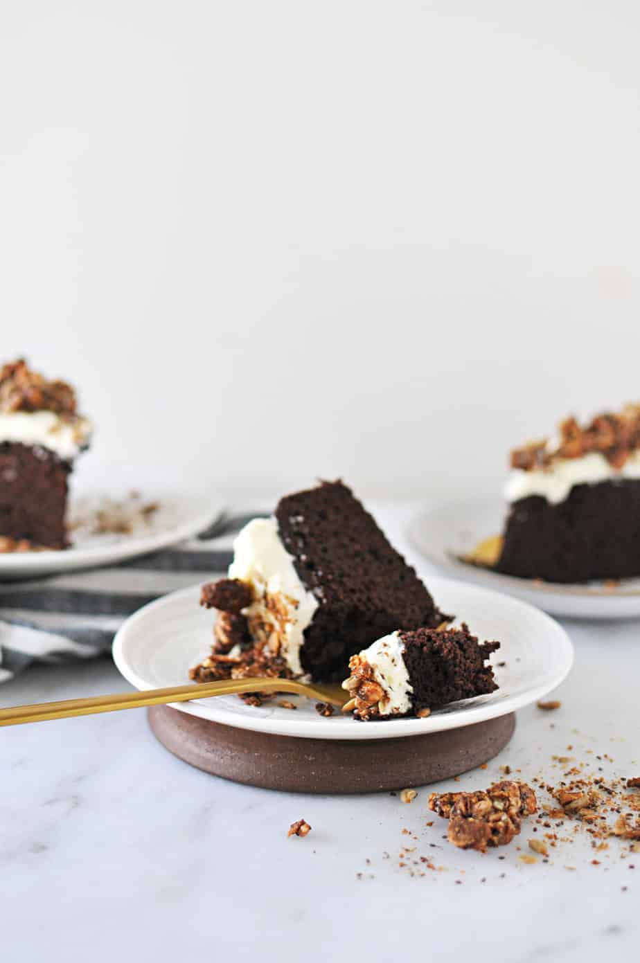 Chocolate Pumpkin Spice Cake with Cream Cheese Frosting recipe (via thepigandquill.com) #glutenfree #baking #fall