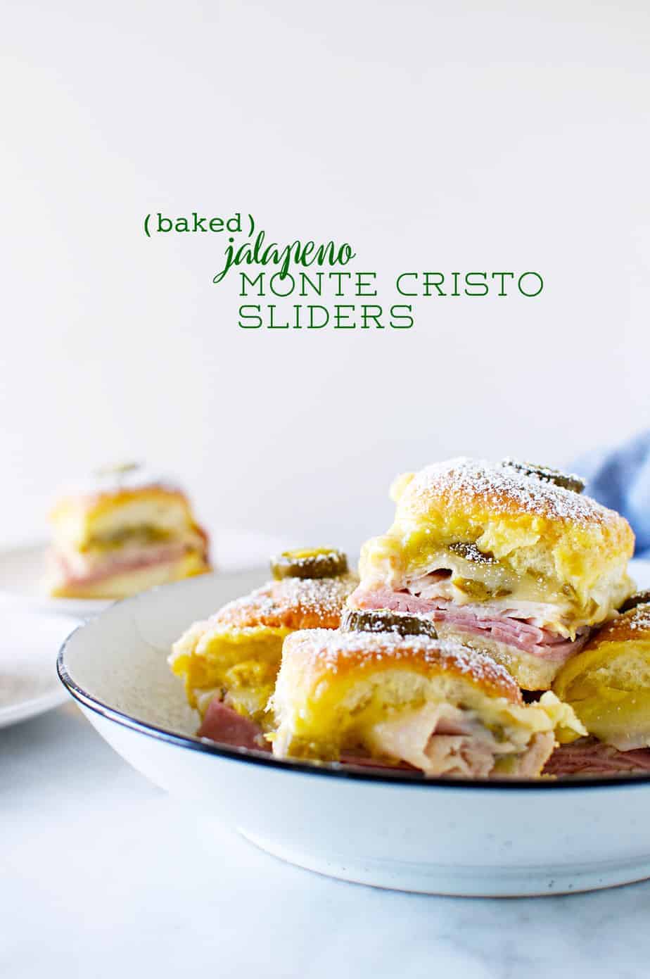 Baked Jalapeño Monte Cristo Sliders recipe (via thepigandquill.com) #turkeysandwich #thanksgivingleftovers #holidayrecipe #spicy