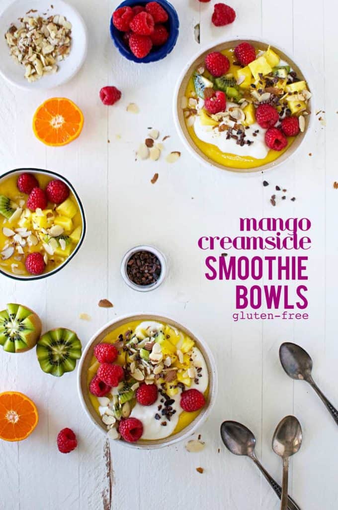 Mango Creamsicle Smoothie Bowls the pig & quill