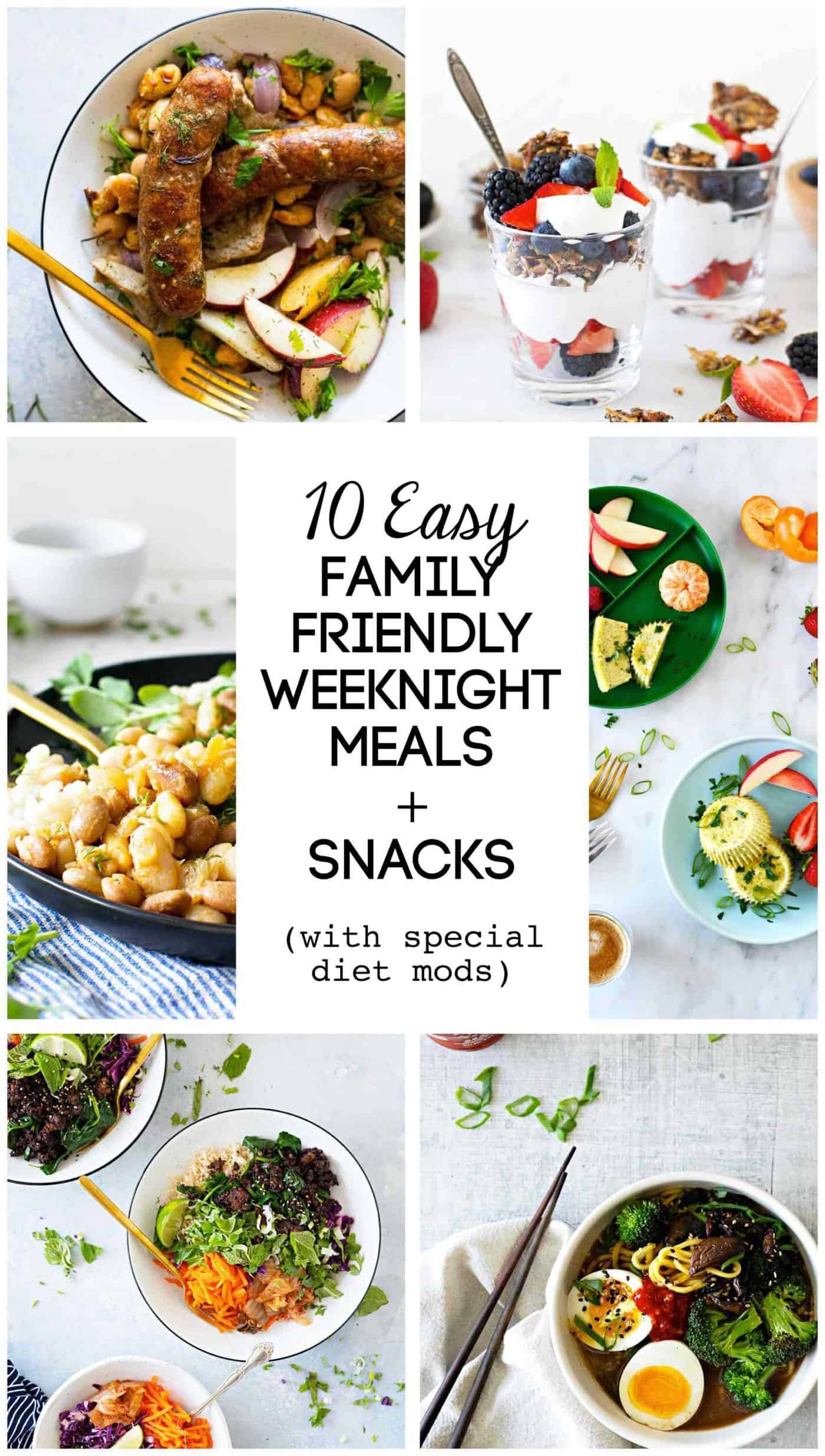 Dinner Inspo: Easy Weeknight Family Friendly Recipes via thepigandquill.com