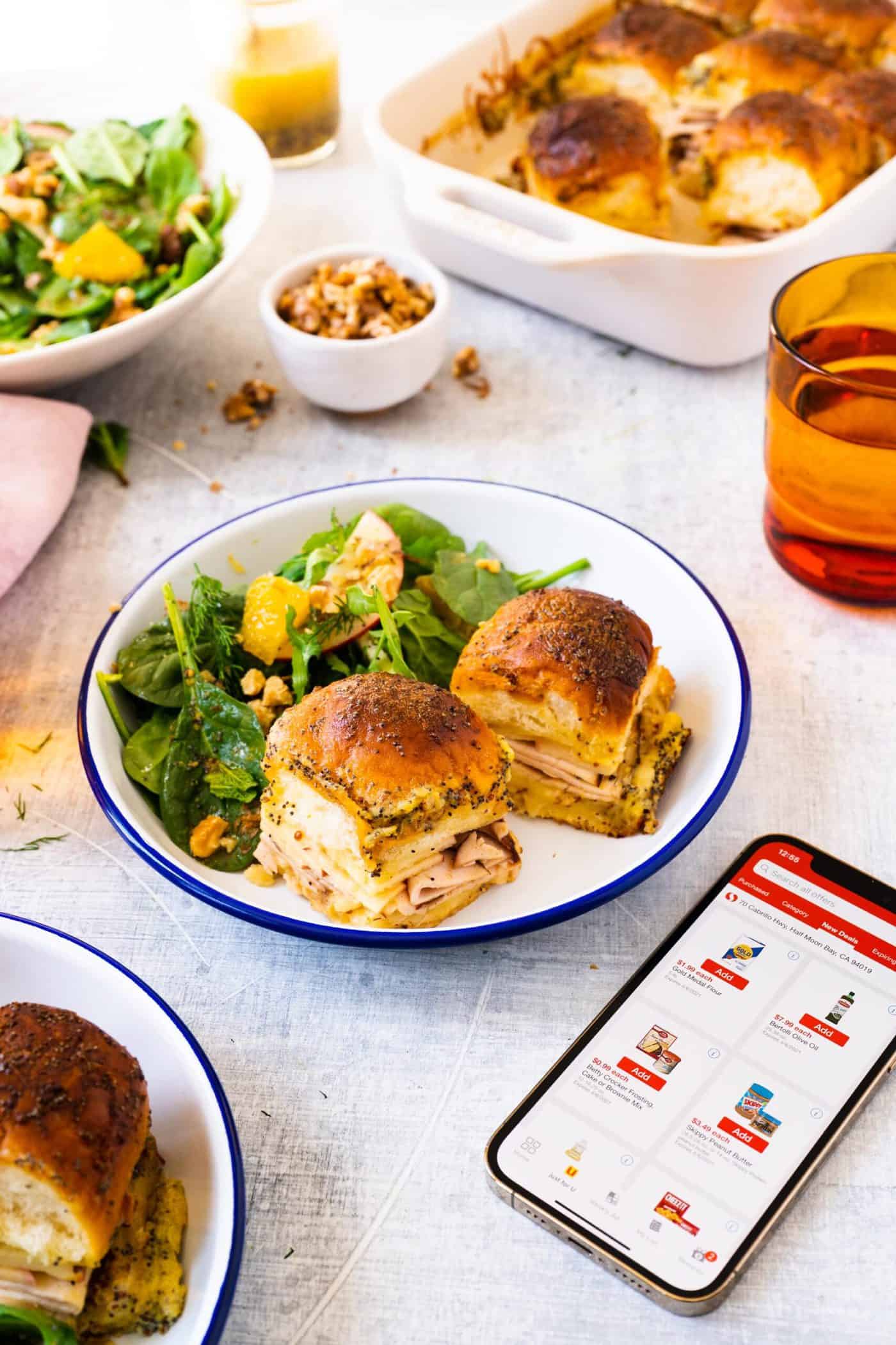 Pig and Quill Baked Smoked Turkey Sliders + Spring Herb Salad Recipe Safeway App